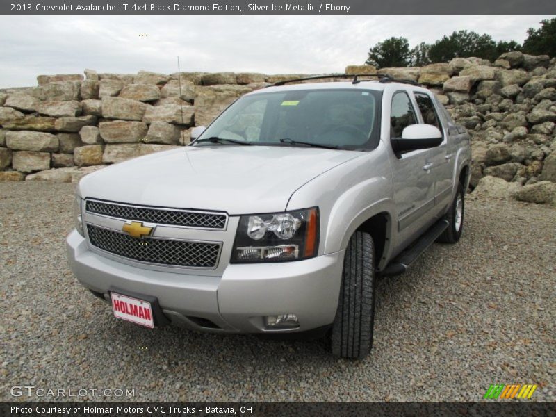 Silver Ice Metallic / Ebony 2013 Chevrolet Avalanche LT 4x4 Black Diamond Edition