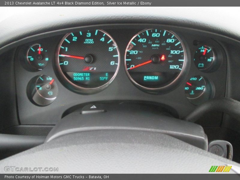 Silver Ice Metallic / Ebony 2013 Chevrolet Avalanche LT 4x4 Black Diamond Edition