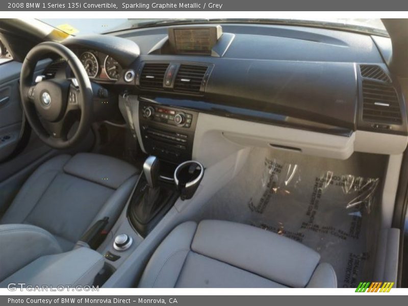 Sparkling Graphite Metallic / Grey 2008 BMW 1 Series 135i Convertible