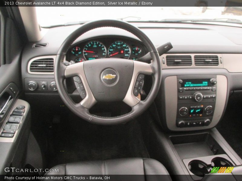 Silver Ice Metallic / Ebony 2013 Chevrolet Avalanche LT 4x4 Black Diamond Edition