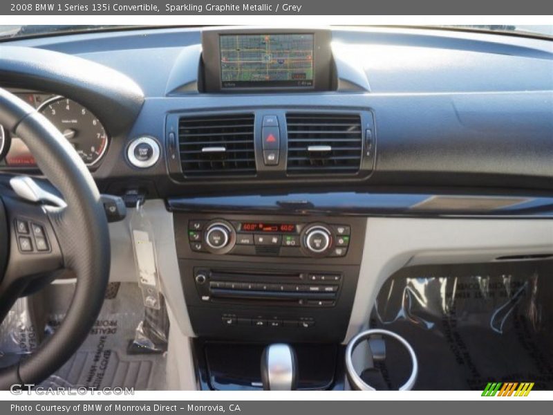 Sparkling Graphite Metallic / Grey 2008 BMW 1 Series 135i Convertible