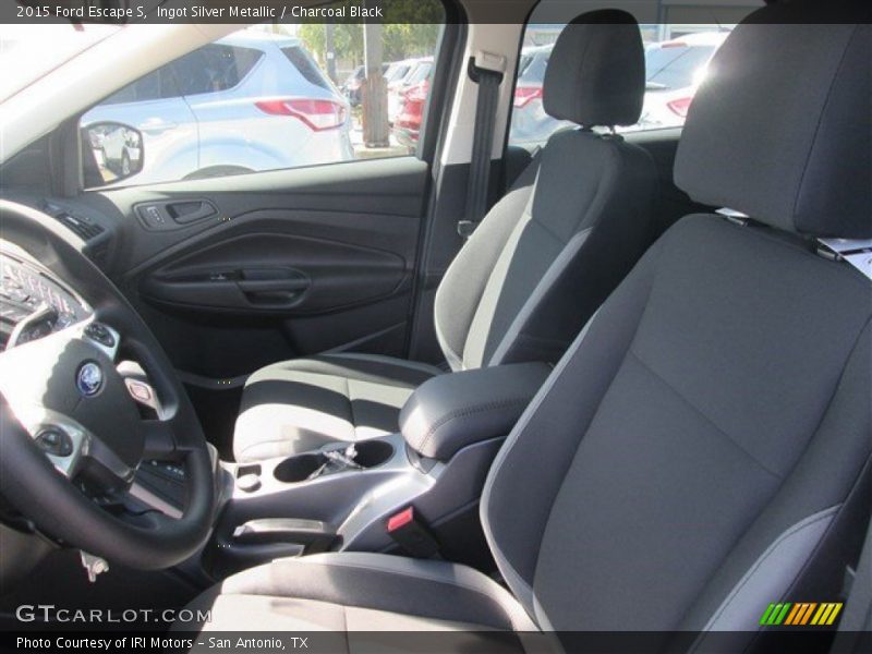 Ingot Silver Metallic / Charcoal Black 2015 Ford Escape S