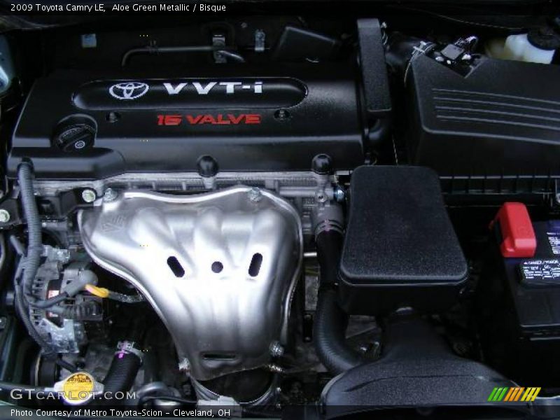Aloe Green Metallic / Bisque 2009 Toyota Camry LE