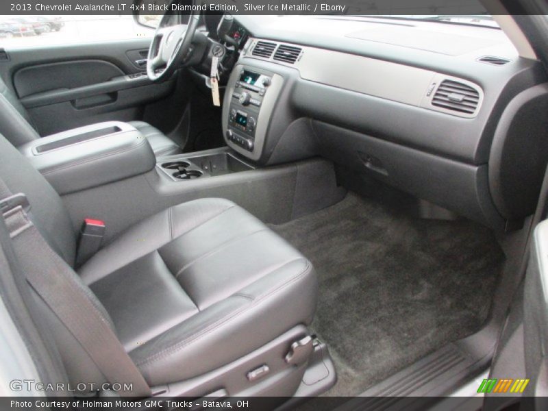 Silver Ice Metallic / Ebony 2013 Chevrolet Avalanche LT 4x4 Black Diamond Edition