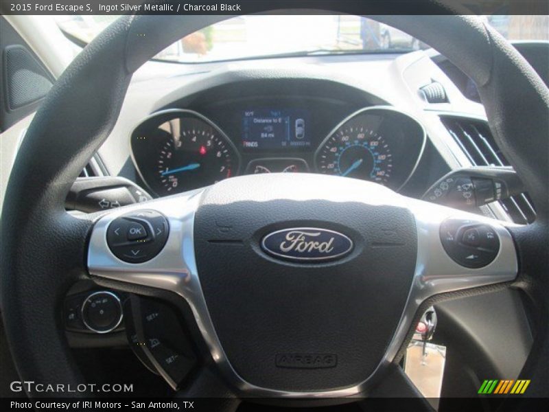 Ingot Silver Metallic / Charcoal Black 2015 Ford Escape S
