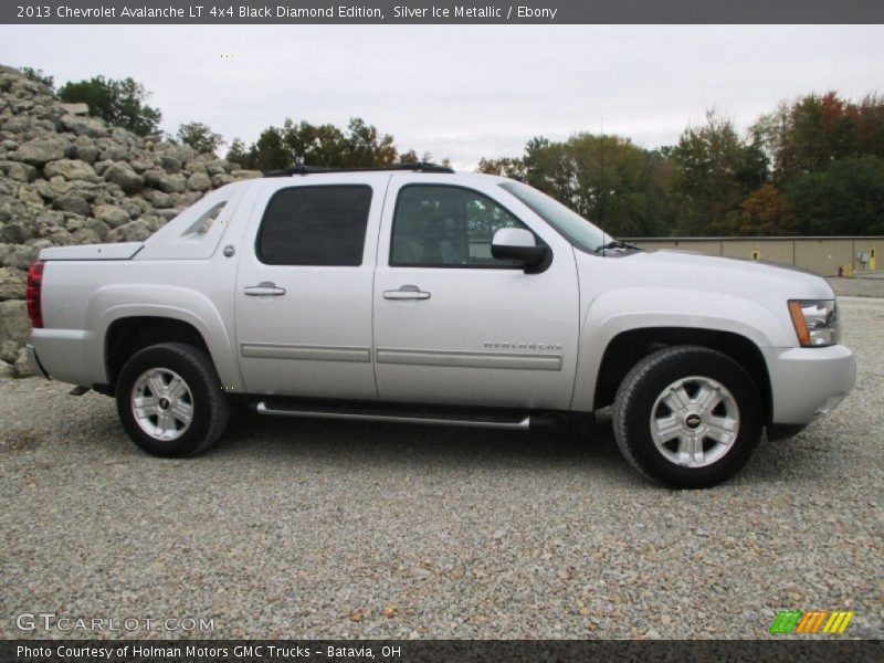 Silver Ice Metallic / Ebony 2013 Chevrolet Avalanche LT 4x4 Black Diamond Edition