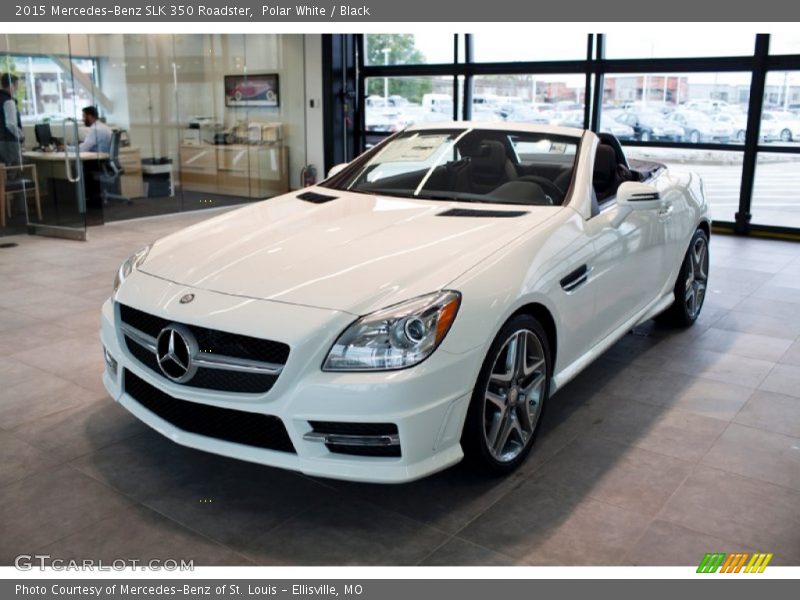 Polar White / Black 2015 Mercedes-Benz SLK 350 Roadster