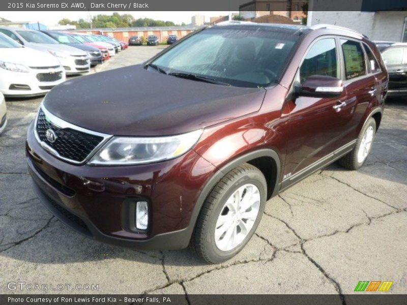 Dark Cherry / Black 2015 Kia Sorento EX AWD