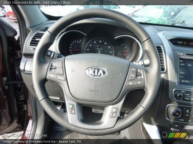 Dark Cherry / Black 2015 Kia Sorento EX AWD