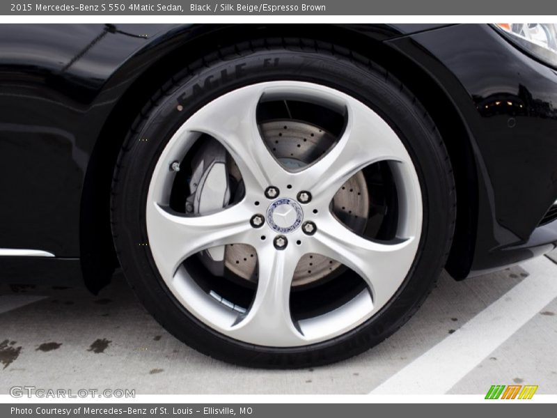 Black / Silk Beige/Espresso Brown 2015 Mercedes-Benz S 550 4Matic Sedan