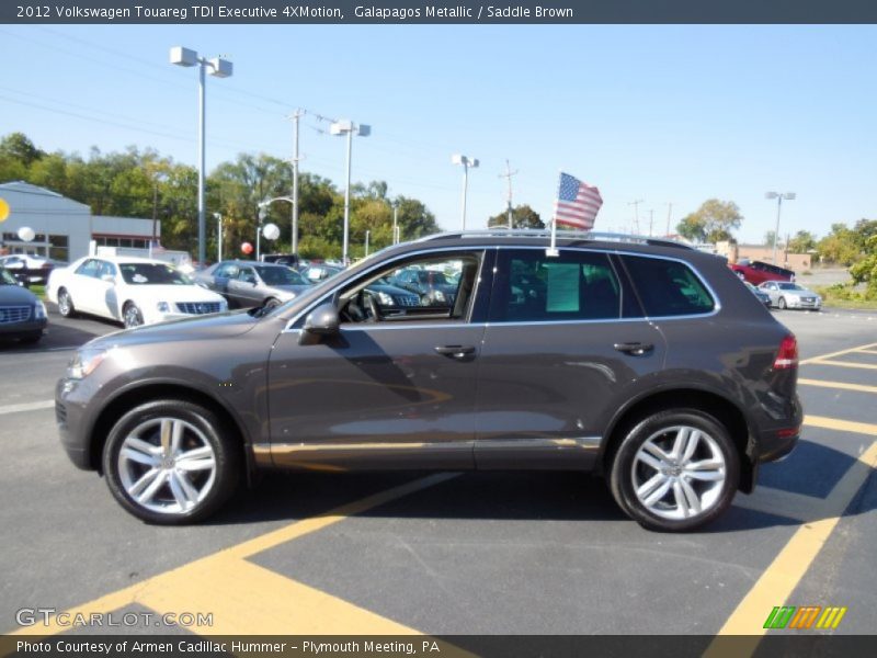 Galapagos Metallic / Saddle Brown 2012 Volkswagen Touareg TDI Executive 4XMotion