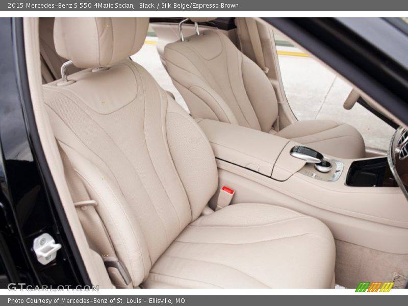 Black / Silk Beige/Espresso Brown 2015 Mercedes-Benz S 550 4Matic Sedan