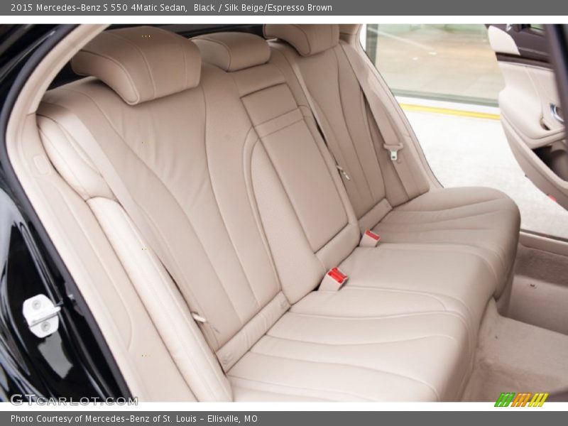Black / Silk Beige/Espresso Brown 2015 Mercedes-Benz S 550 4Matic Sedan