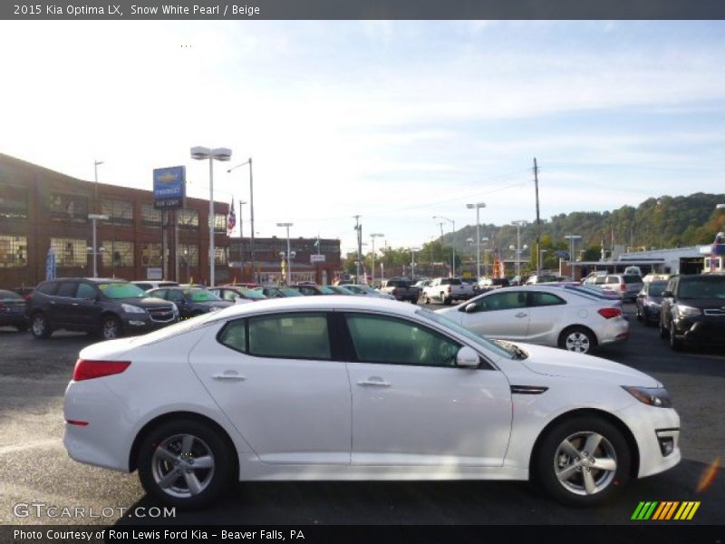 Snow White Pearl / Beige 2015 Kia Optima LX
