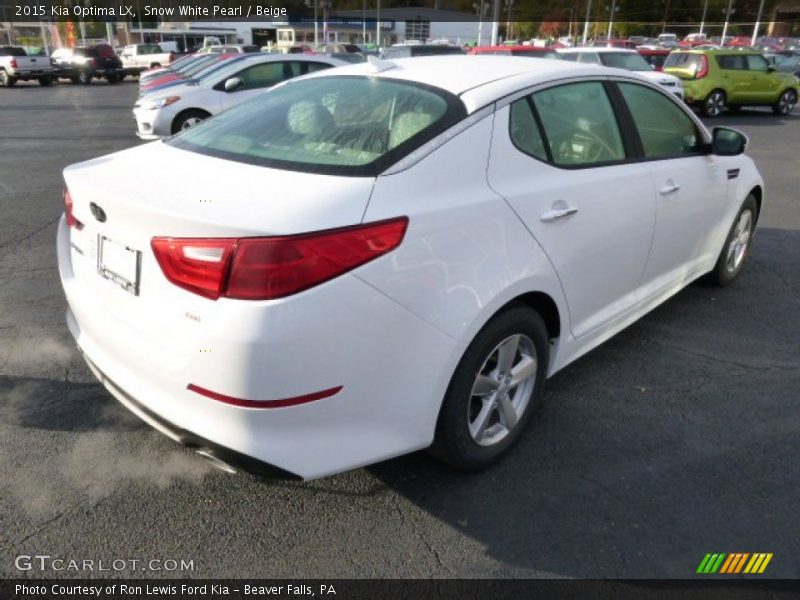 Snow White Pearl / Beige 2015 Kia Optima LX