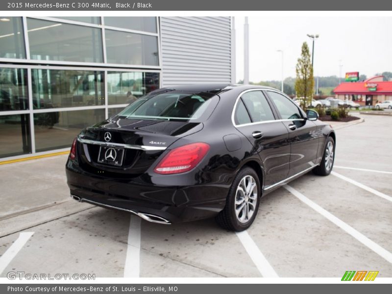 Black / Black 2015 Mercedes-Benz C 300 4Matic
