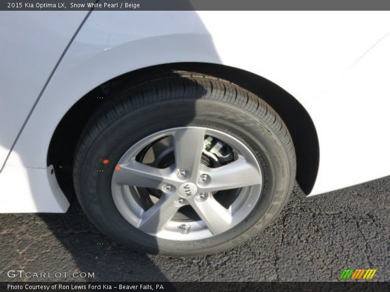 Snow White Pearl / Beige 2015 Kia Optima LX