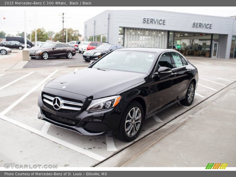 Black / Black 2015 Mercedes-Benz C 300 4Matic