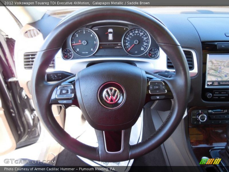 Galapagos Metallic / Saddle Brown 2012 Volkswagen Touareg TDI Executive 4XMotion