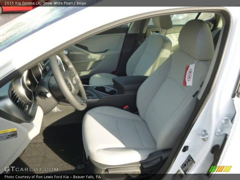 Snow White Pearl / Beige 2015 Kia Optima LX
