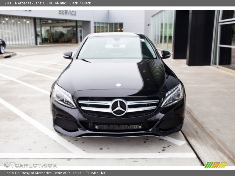 Black / Black 2015 Mercedes-Benz C 300 4Matic