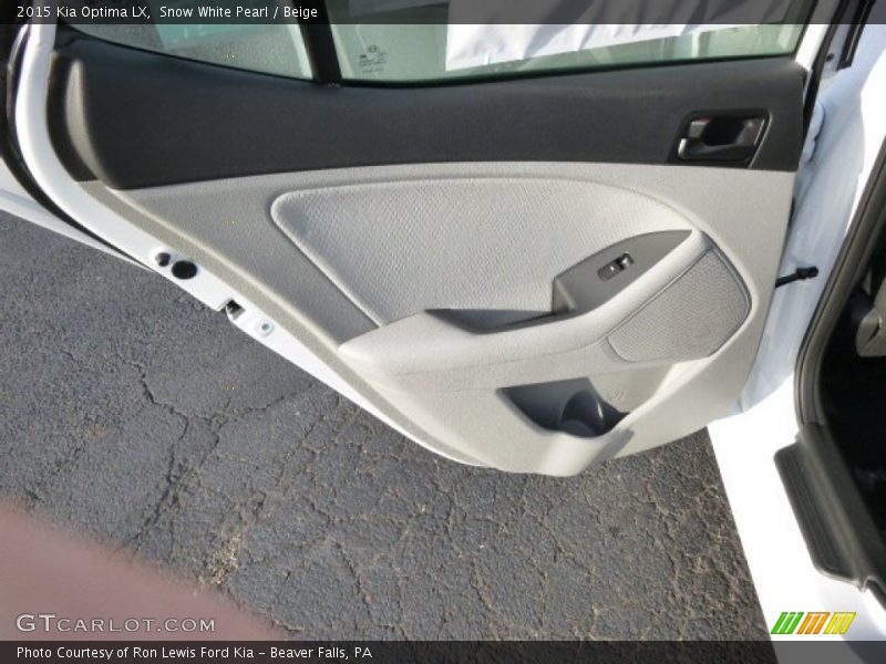 Snow White Pearl / Beige 2015 Kia Optima LX