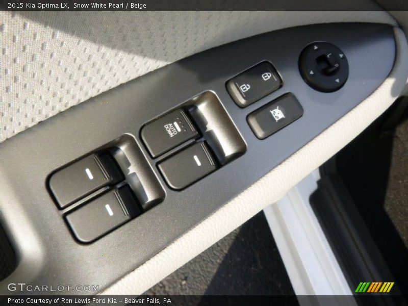 Snow White Pearl / Beige 2015 Kia Optima LX