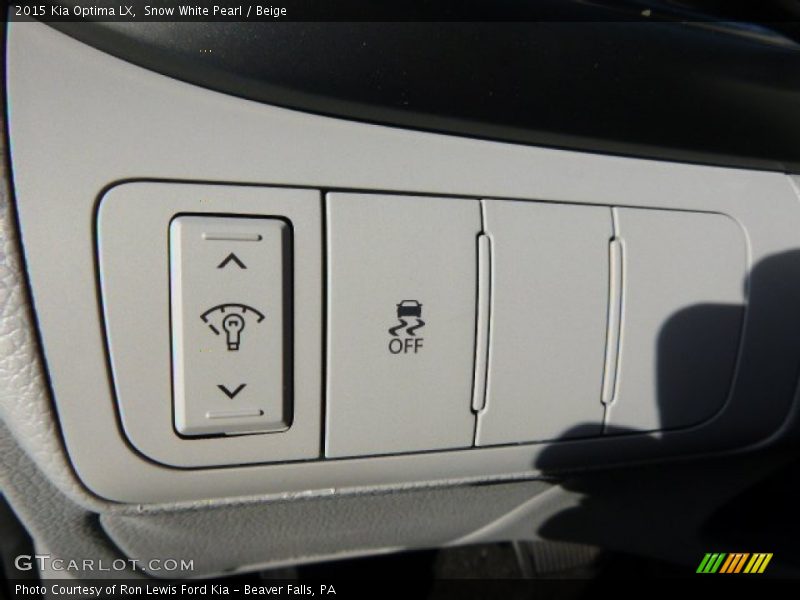 Snow White Pearl / Beige 2015 Kia Optima LX