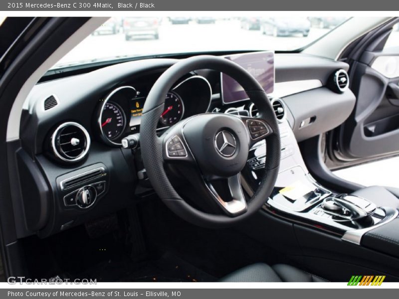 Black / Black 2015 Mercedes-Benz C 300 4Matic