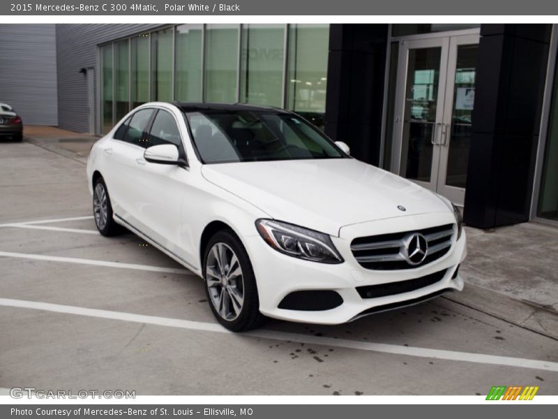 Polar White / Black 2015 Mercedes-Benz C 300 4Matic