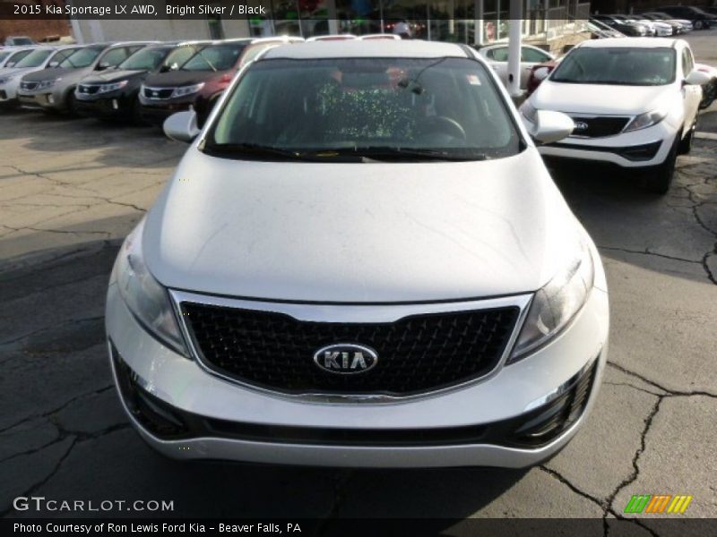 Bright Silver / Black 2015 Kia Sportage LX AWD