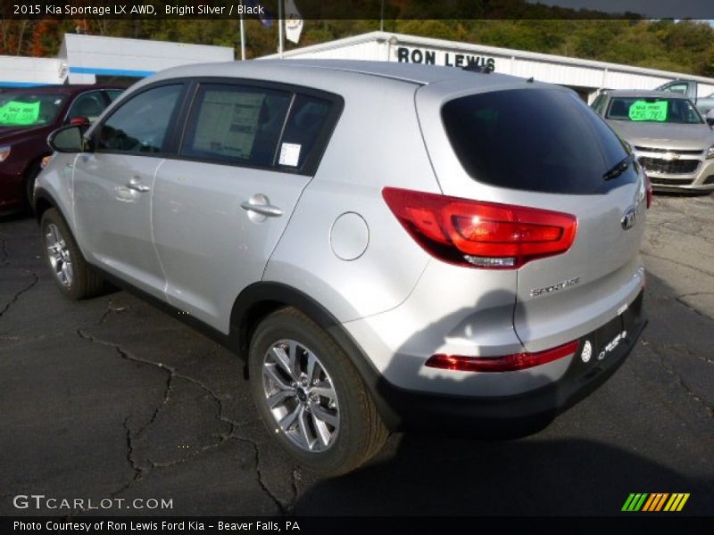 Bright Silver / Black 2015 Kia Sportage LX AWD