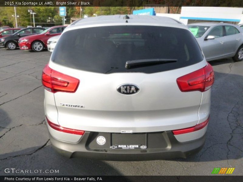 Bright Silver / Black 2015 Kia Sportage LX AWD