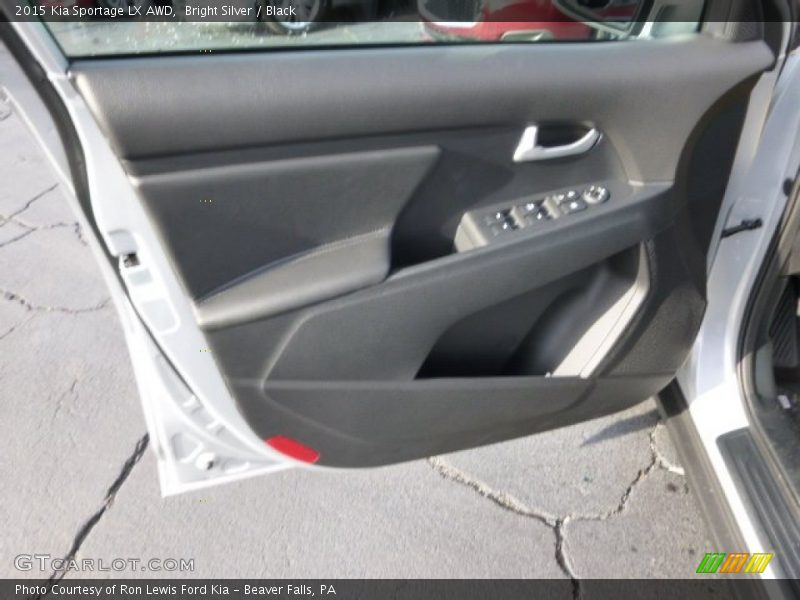 Bright Silver / Black 2015 Kia Sportage LX AWD