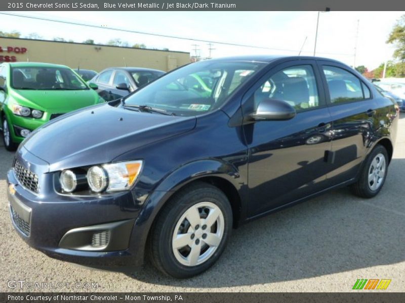Blue Velvet Metallic / Jet Black/Dark Titanium 2015 Chevrolet Sonic LS Sedan