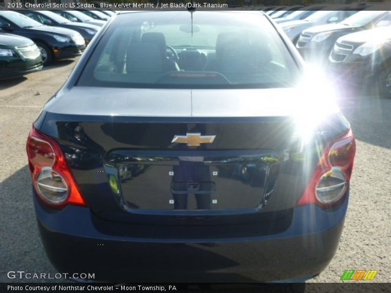 Blue Velvet Metallic / Jet Black/Dark Titanium 2015 Chevrolet Sonic LS Sedan