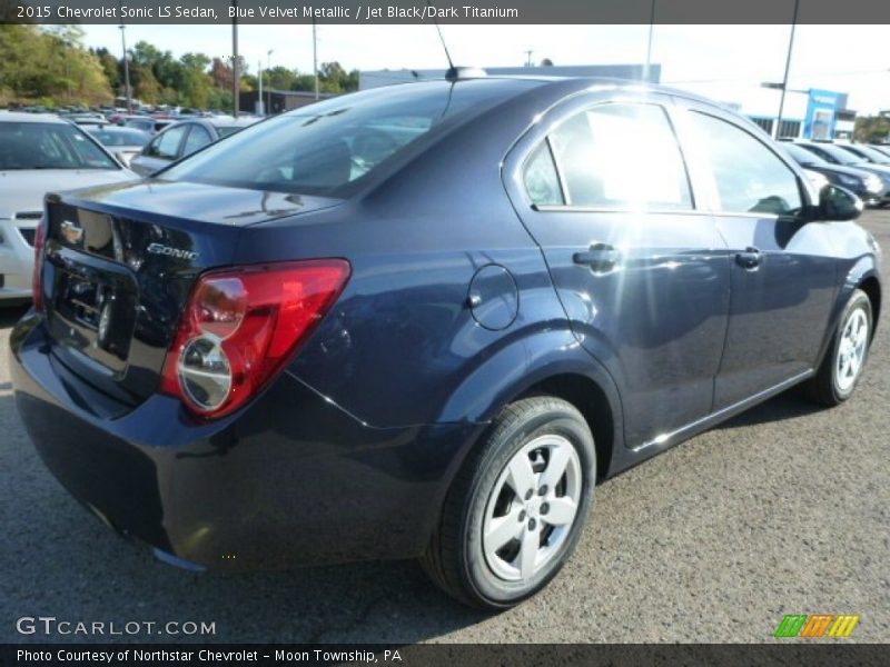 Blue Velvet Metallic / Jet Black/Dark Titanium 2015 Chevrolet Sonic LS Sedan