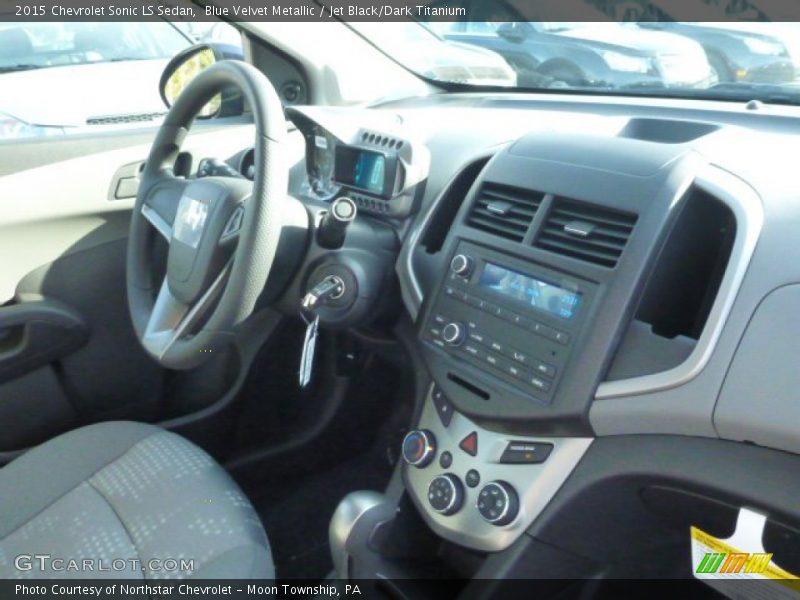 Blue Velvet Metallic / Jet Black/Dark Titanium 2015 Chevrolet Sonic LS Sedan