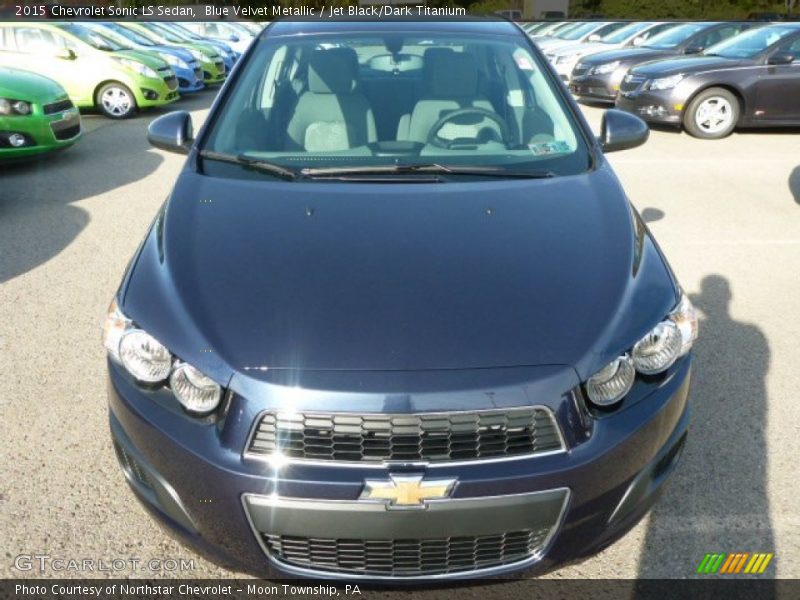Blue Velvet Metallic / Jet Black/Dark Titanium 2015 Chevrolet Sonic LS Sedan