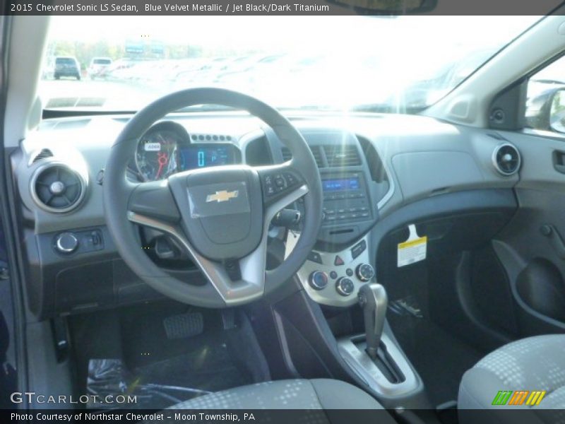 Blue Velvet Metallic / Jet Black/Dark Titanium 2015 Chevrolet Sonic LS Sedan