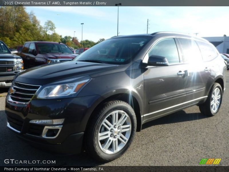 Tungsten Metallic / Ebony 2015 Chevrolet Traverse LT AWD