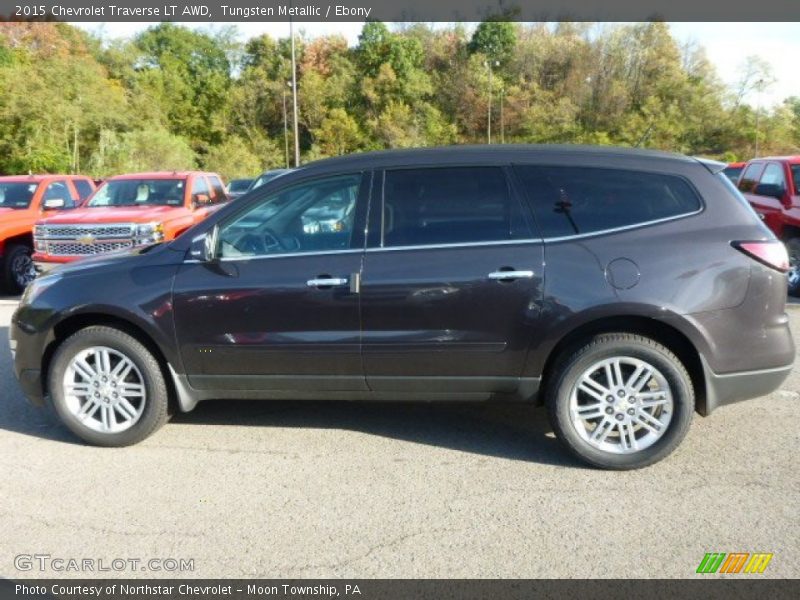 Tungsten Metallic / Ebony 2015 Chevrolet Traverse LT AWD