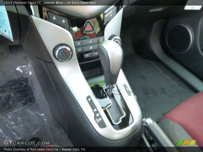Summit White / Jet Black/Sport Red 2014 Chevrolet Cruze LT