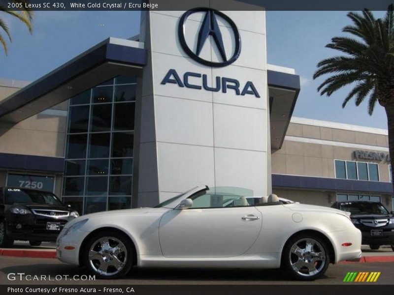 White Gold Crystal / Ecru Beige 2005 Lexus SC 430