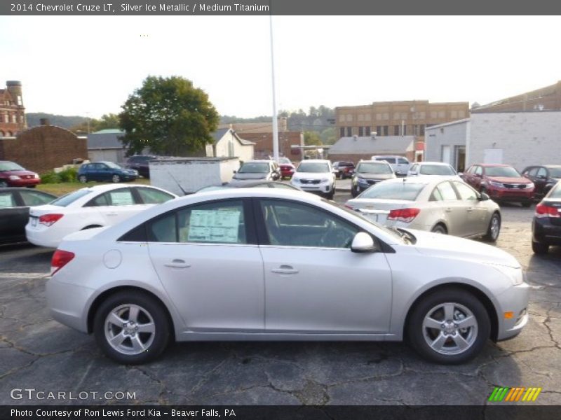 Silver Ice Metallic / Medium Titanium 2014 Chevrolet Cruze LT