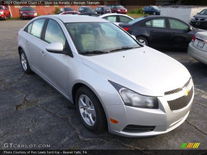 Silver Ice Metallic / Medium Titanium 2014 Chevrolet Cruze LT