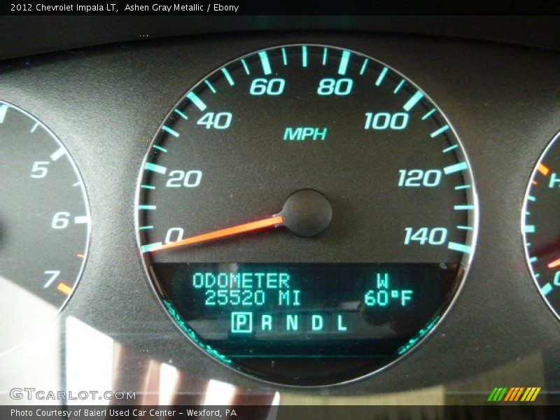 Ashen Gray Metallic / Ebony 2012 Chevrolet Impala LT