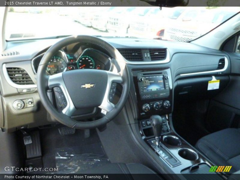Tungsten Metallic / Ebony 2015 Chevrolet Traverse LT AWD