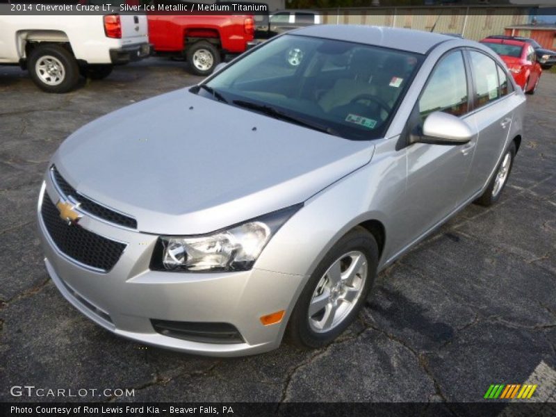 Silver Ice Metallic / Medium Titanium 2014 Chevrolet Cruze LT