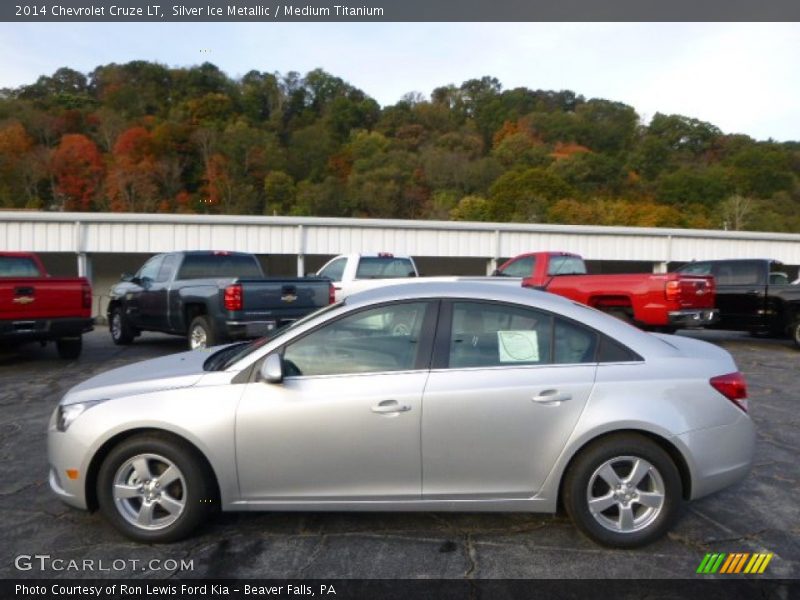 Silver Ice Metallic / Medium Titanium 2014 Chevrolet Cruze LT
